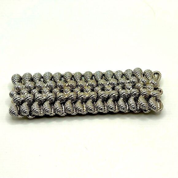 *3/$20* Shiny textured silver tone bracelet - Picture 2 of 3